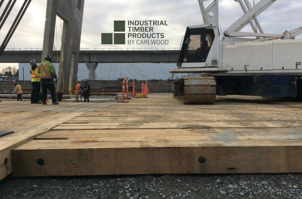 Crane Mats for tiltup construction Industrial Timber Products by